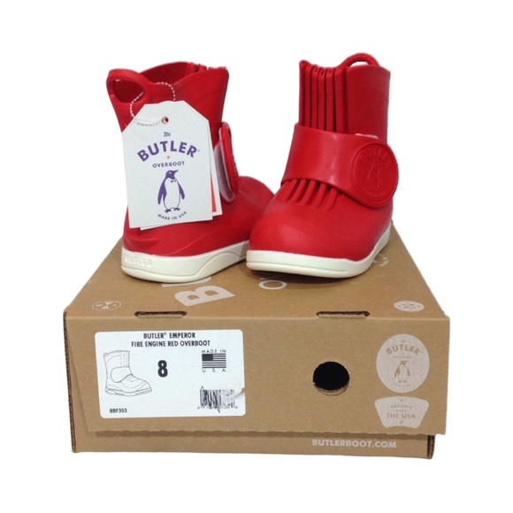 Butler Emperor Fire Engine Red Overboot Size 8 - Picture 2 of 10